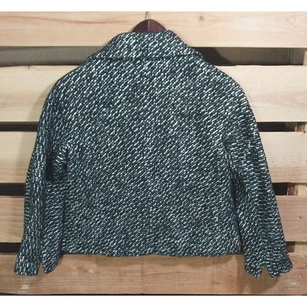 Talbots Blazer Women 6P Petite Wool Alpaca Blend Marled Short Peacoat Style Corp - Picture 2 of 12